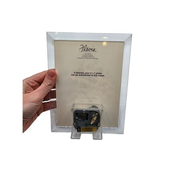 Vintage Musical Moments Music Box Picture Frame Flower Vase "Feelings" - Picture 5 of 5
